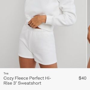 TNA hi rise cozy AF 3” short size M